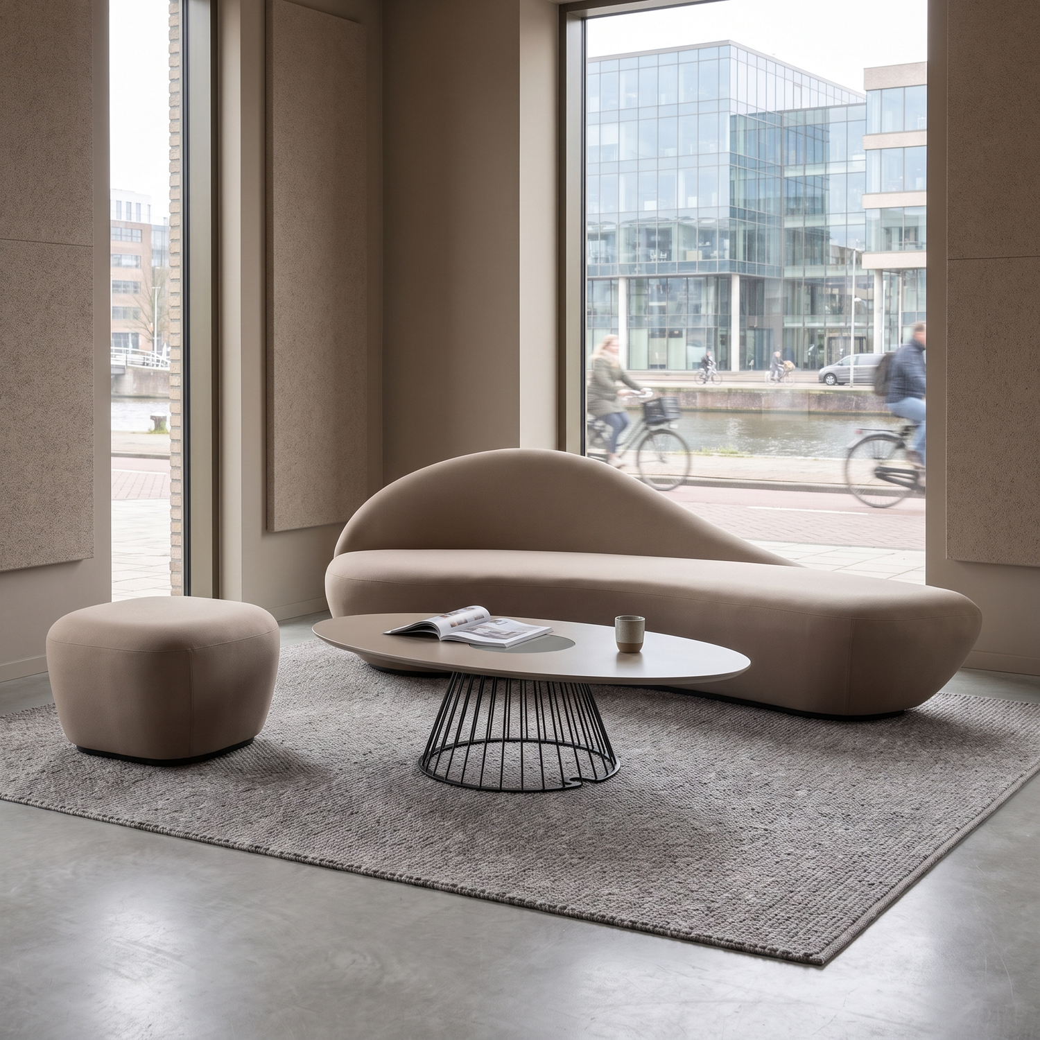 Wave Oval Coffee Table