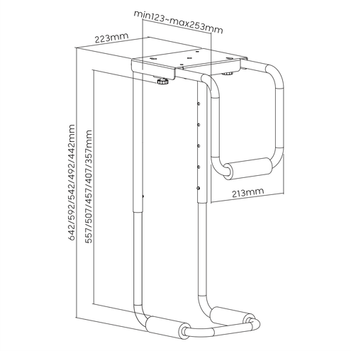 CPU Holder Desk - Mounted PRO - IVONO