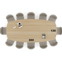 Meeting Table X-Base - IVONO