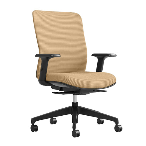 Poko Ergonomic Office Chair Sand Beige Rib IVONO