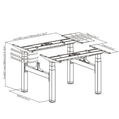 Doko | Sit-Stand Desk PRO Double - IVONO