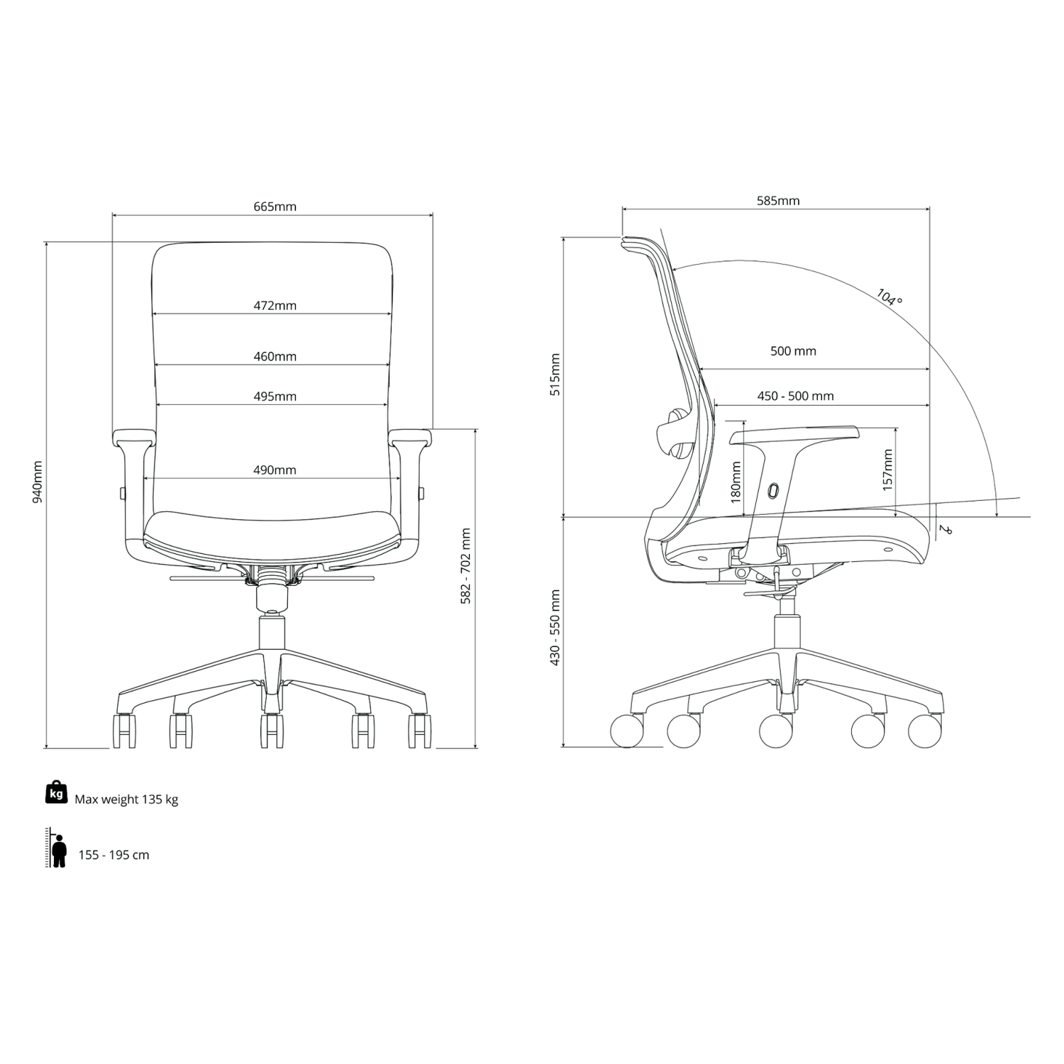 Poko | Ergonomic Office Chair - IVONO
