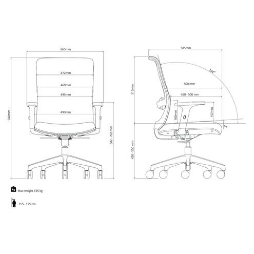 Poko | Ergonomic Office Chair - IVONO